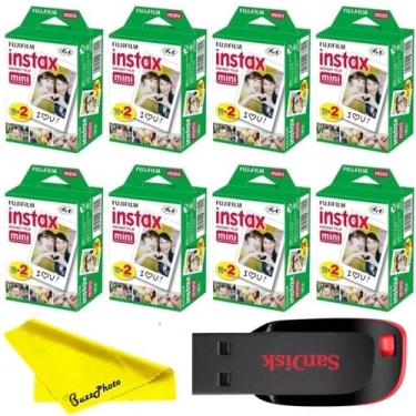 Imagem de Fujifilm Instax Mini filme instantâneo para câmera, pacote duplo (160 folhas)