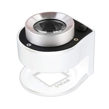 Imagem de Lupa Amoper 30X 2,36x2,05x2,01cm Metal Dobrável com LED