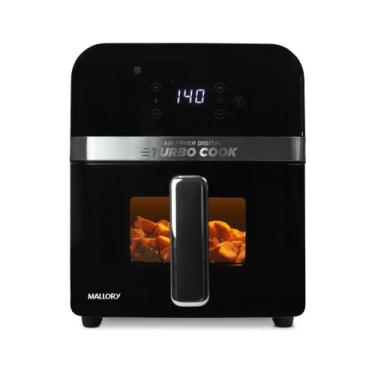 Imagem de Fritadeira Elétrica Mallory Turbocook 6L - Painel Touch, Visor em Vidr