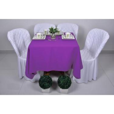 Imagem de 10 Toalha De Mesa Quadrada 1,50x1,50 Em Oxford Festa Buffet(LILAS)