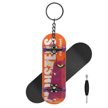 Imagem de MIRTHFEED 32mm Pro Fingerboard Complete Set | Bearing Wheels | 5 Ply Maple Deck | Anti Skid Grip Tape | Complimentary Tool | Concave Shape