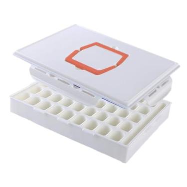 Imagem de Esquirla Paleta de tinta, caixa de armazenamento de tinta, paredes internas lisas com alça, bandeja de mistura de guache para iniciantes