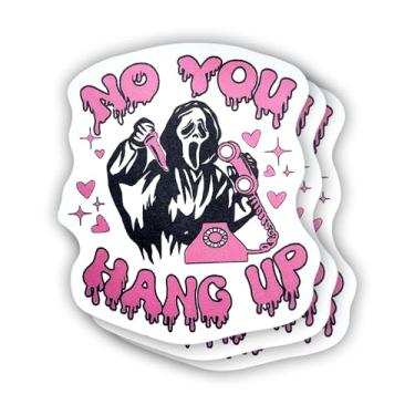 Imagem de (3 peças) No You Hang Up Scream Sticker Sarcástico Motivational Sayings Decalque de vinil com citação humorística para Kindle, laptop, garrafa de água, capacete rígido de telefone, adesivo de citação