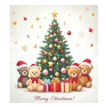 Imagem de SEHANY Capa magnética para lava-louças de árvore de Natal, adesivos magnéticos para decoração de Natal antiarranhões para painel de geladeira e lava-louças, decoração de Natal de cozinha doméstica 58