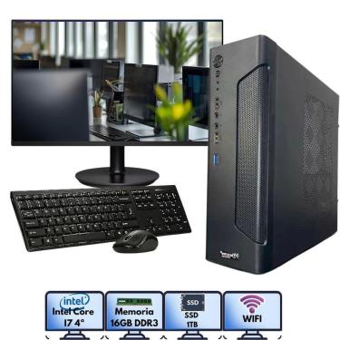 Imagem de Pc Slim Pdv Empresarial Completo I7 4A 16Gb 1Tb Win11