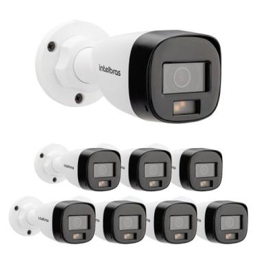 Imagem de Kit 8 Câmera Multi HD 1 Megapixel 20m VHD 1120 B FULL COLOR Intelbras