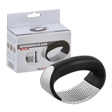 Imagem de Amassador de Alho Manual Em Aço Inox - Para Trituração De Temperos Com Cabo em ABS e de Fácil Higienização