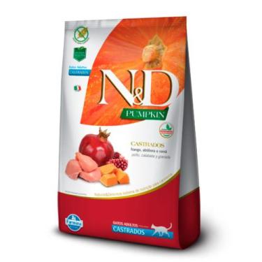 Imagem de Ração N&D Pumpkin Gatos Adultos Castrado Frango - 7,5kg - ND PUMPKIM