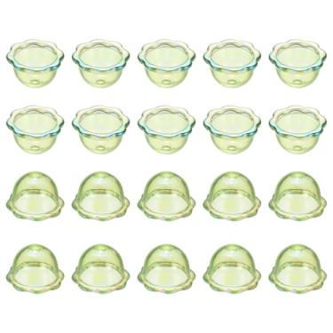 Imagem de PATIKIL 20 peças de contas de flor de sino, bonés de flores de acrílico, tampas de joias para artesanato, faça você mesmo, sinos de vento, brincos pendentes, pulseiras, decoração de corrente de