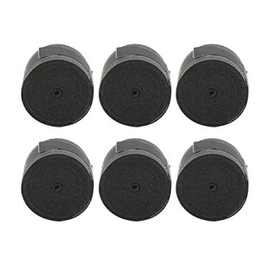 Imagem de KIMISS Fita Adesiva para Aderência de Raquete de Tênis, 6 Peças, Pu Fosco, Anti-s e Absorção de Suor, para Tênis, Badminton, Squash, Varas de Pesca e Guidões de Bicicleta (#1)