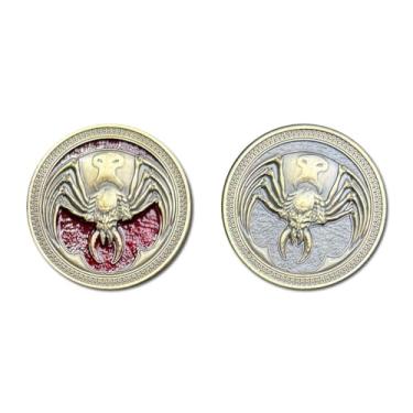 Imagem de Norse Foundry Monster Coins – Giant Spider (3 Pack) | Oversized 50mm Zinc Alloy RPG Tokens with Red Enamel Finish | Premium Fantasy Props for DND, Pathfinder, Tabletop & Collectibles