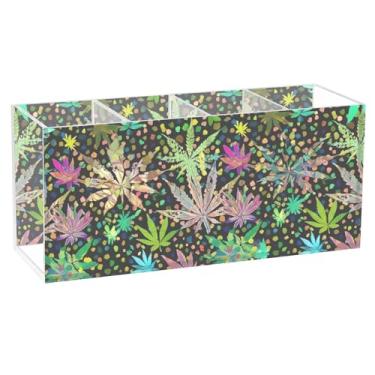 Imagem de TSENQUE Porta-canetas colorido personalizado para arte de mesa, acrílico, escritório, organizador de copos e materiais de escritório para decoração de mesa