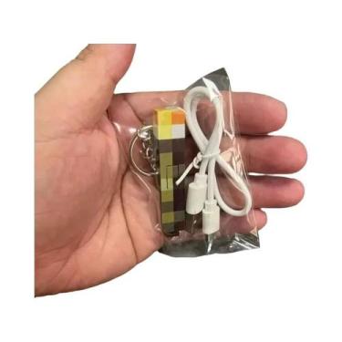 Imagem de Lanterna Mini LED Recarregável Por USB, Pingente Para Mochila, Present