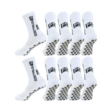 Imagem de Meias Antiderrapantes Unissex, 10 Pares Para Futebol, Ciclismo, Caminh