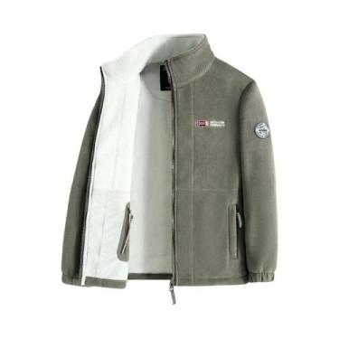 Imagem de Jaqueta De Fleece Masculina plus Size 2025, Grossa, Quente, À Prova De