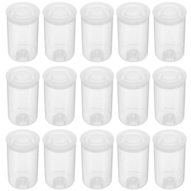 Imagem de Garneck Caixa de isca de pesca, rolo de filme, caixa de plástico cilíndrico, caixa de armazenamento plano, garrafas de plástico compactas