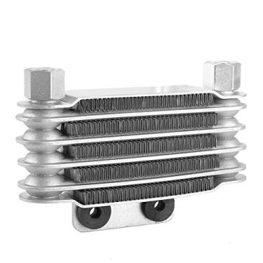 Imagem de Generic Refrigerador de óleo de Motor Superior Universal para Moto Dirt Bike Atv de Material de Liga de Alumínio, Cor Prateada