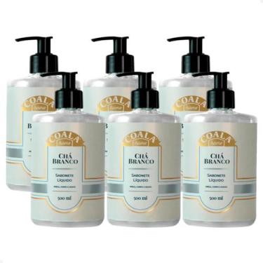 Imagem de Kit 6 Sabonete Líquido Coala Home Chá Branco 500ml