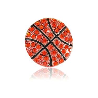 Imagem de Dreuyet Broche de strass de futebol para mulheres e homens brilhante cristal americano rúgbi esporte lapela broche charme terno camisa chapéu bolsas mochilas acessórios dia jogo equipe joias presentes