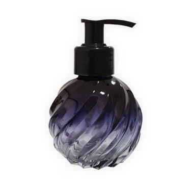 Imagem de 2 Frasco Vidro Porta Sabonete Liquido 120ml Azul - Idealiza