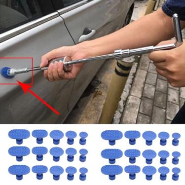 Imagem de Cosiki Guias Extratoras para Reparo de Amassados ​​de Carro, Conjunto Eficiente de 30 Peças para Ferramentas de Reparo Sem Pintura para Martelo de Barra T, Martelo Deslizante para Máquina de Lavar
