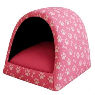 Imagem de Cama pra Cachorro e Gato Casinha Toca Iglu P a G(Rosa,P)
