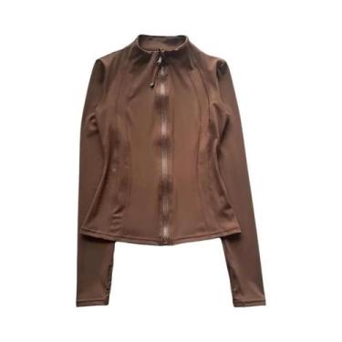 Imagem de Jaqueta De Yoga Feminina Slim-Fit De Secagem Rápida Com Gola Alta, Man