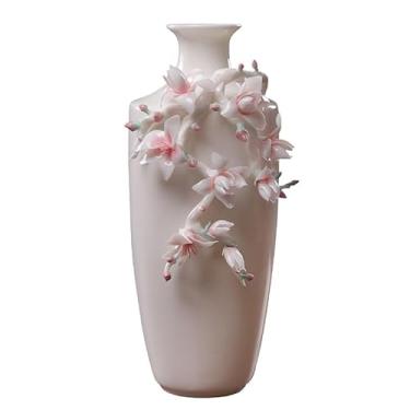 Imagem de Vaso de cerâmica para sala de estar, arranjo de flores, restaurante, quarto, sala de estudo, armário de TV, decoração de vasos de flores