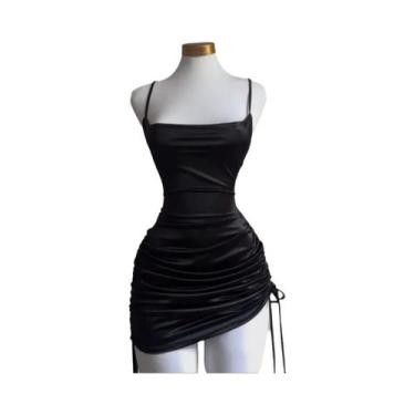 Imagem de Vestido De Verão Com Alças Cruzadas Sexy Saia De Cintura Alta 2024 Est