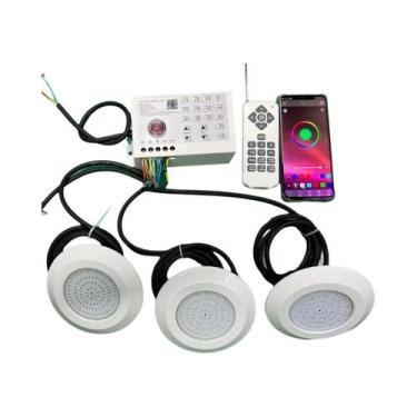 Imagem de Luz De Piscina LED RGB 12W Bluetooth Para Uso Interno E Externo, Lâmpa