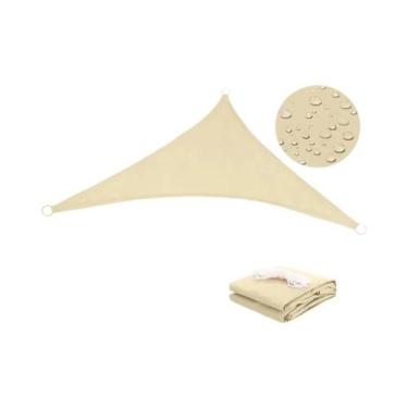 Imagem de Toldo De Sol Triangular Impermeável Multitamanho Para Jardim, Pátio, F