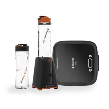 Imagem de Kit Sanduicheira Cadence San400 Com Liquidificador Blender Preto/laranja 127 V