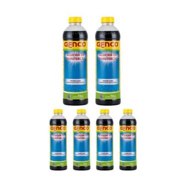 Imagem de Kit 6 Algicida Manutenção 1L Pool Trat - Genco