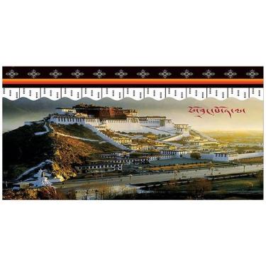 Imagem de Tapeçaria: parede do palácio de Potala, estilo tibetano, 150x130cm, mi