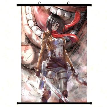 Imagem de Arte de parede em tela Attacks on Titans Mikasas Ackermans Anime - yiw