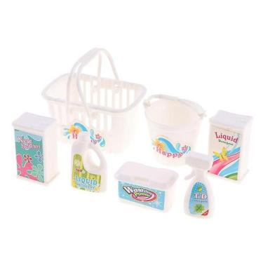 Imagem de 7 unidades/conjunto, balde de limpeza de bonecas, detergente - Gloome 