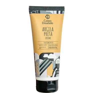 Imagem de Corpo Dourado Clinic Mais - Argila Creme Preta Tratamento Facial E Corporal 100g