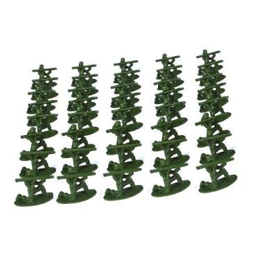 Imagem de Conjunto de brinquedos militar Toy Soldiers, 100 peças de plástico de 