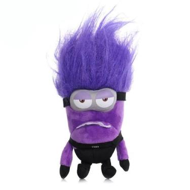 Imagem de Brinquedo de pelúcia roxo Minion Soft Doll, presente de aniversário de