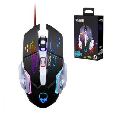 Imagem de Mouse Gamer Led Rgb Com 6 Botões Base De Metal 4800
