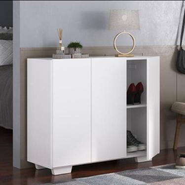 Imagem de Sapateira 3 Portas Nina Mp6019 Branca - MULTIMOVEIS