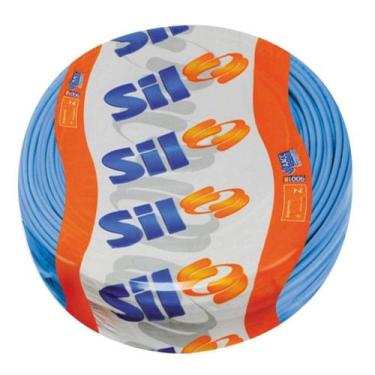 Imagem de Fio Cabo Flex Sil 2,5mm Rolo Preto 100Mt, Azul