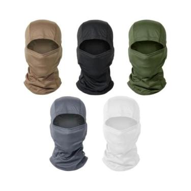 Imagem de Conjunto De Balaclava Camuflada 5 Peças: Máscara Facial Completa E Len