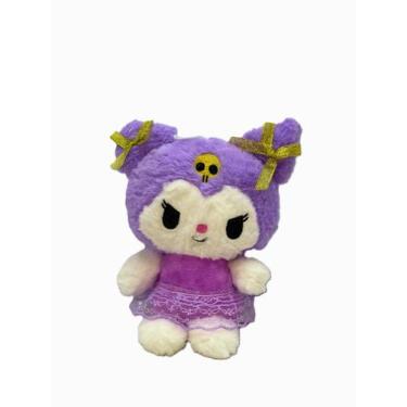 Imagem de Pelúcia Kuromi Sanrio 20cm Fofura e Estilo Desenho, Lilás