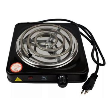 Imagem de Fogareiro Fogão Eletrico Camping Viagem 1000w 220v - Futuro Casa, Pret