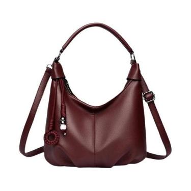 Imagem de Bolsa Transversal De Couro Texturizado Versátil Para Mulheres, Ideal P