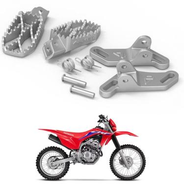 Imagem de Kit Pedaleira Anker C/ Suporte Elevado Molas Pino Crf 250f
