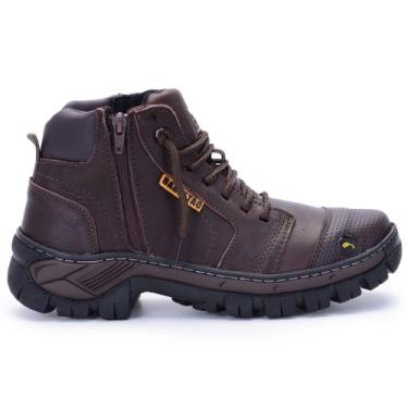 Imagem de Coturno Masculino Adventure Em Couro legitimo qualidade Barretão Botin