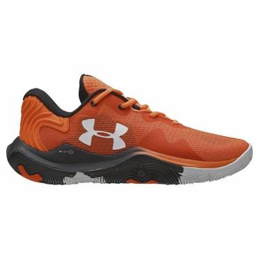 Imagem de Tênis de Basquete Under Armour Buzzer Masculino Laranja Basket Academia Corrida-Masculino