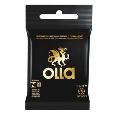 Imagem de Preservativo Olla Lubrificado Com 3 Unidades - RECKIT PERFUMARIA